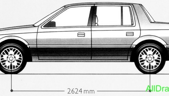 Chrysler Saratoga (1990) (Chrysler Saratoga (1990)) - drawings of the car